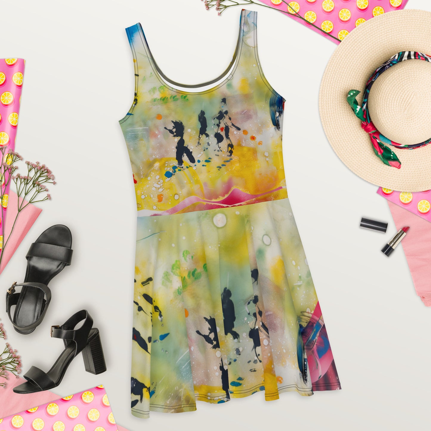 PI LogoArt | "Figures" Skater Dress